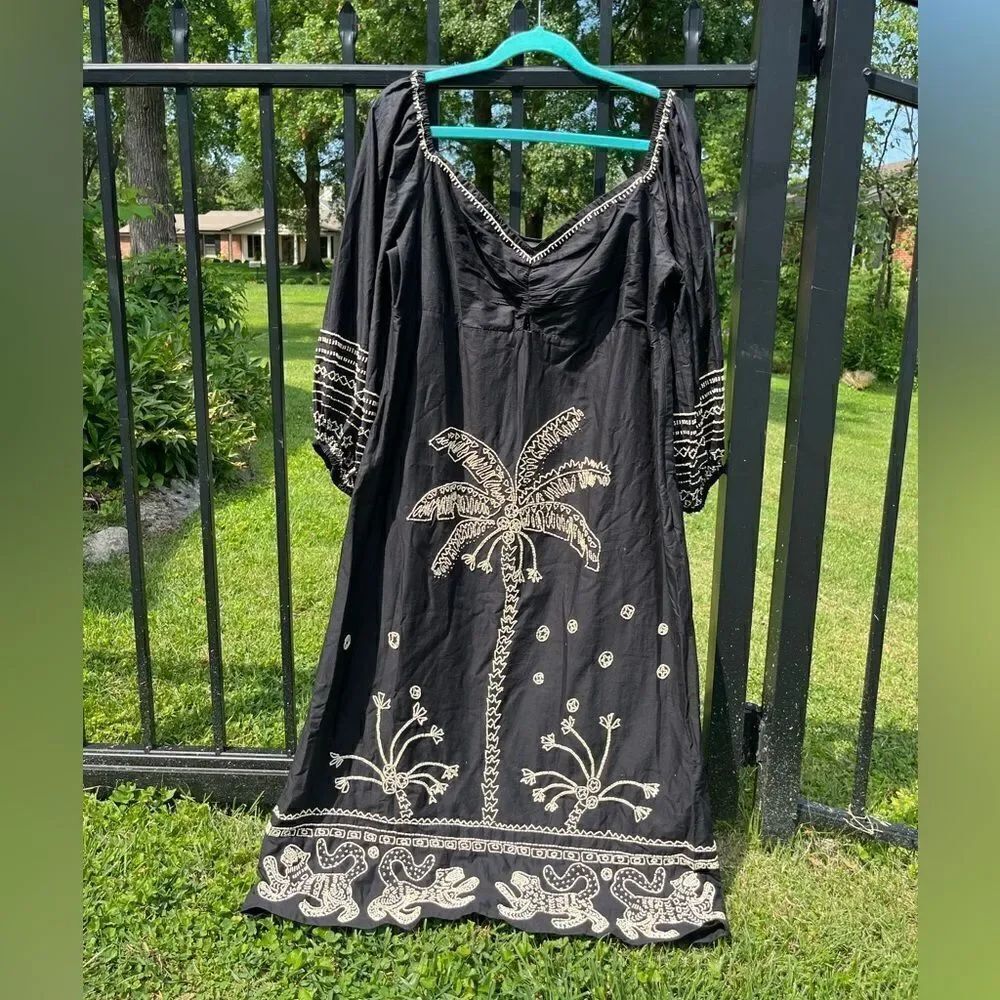 FARM Rio Sweetheart Cutout Beaded Midi Dress NWT - Picture 7 of 12